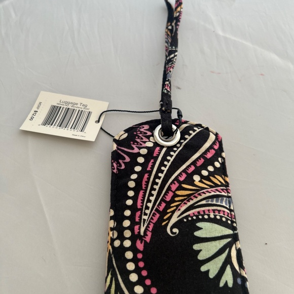 NWT Vera Bradley Luggage Tag Bandana Swirl with ID Window - Picture 7 of 12
